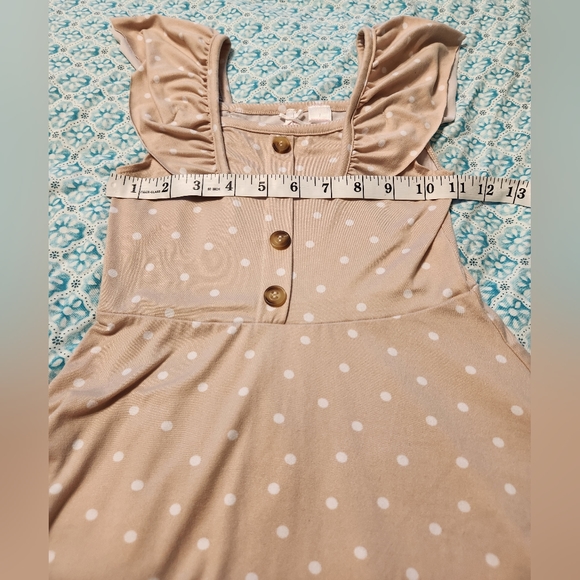 Trende Girl Pink Polka Dot Dress Girls size 7 - Picture 8 of 8